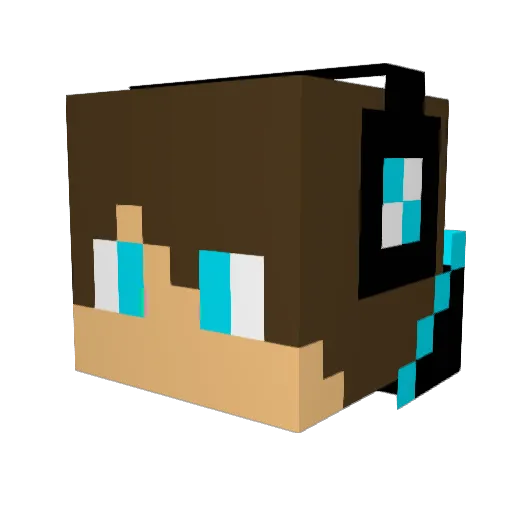lauty508 Minecraft avatar head, 3D render