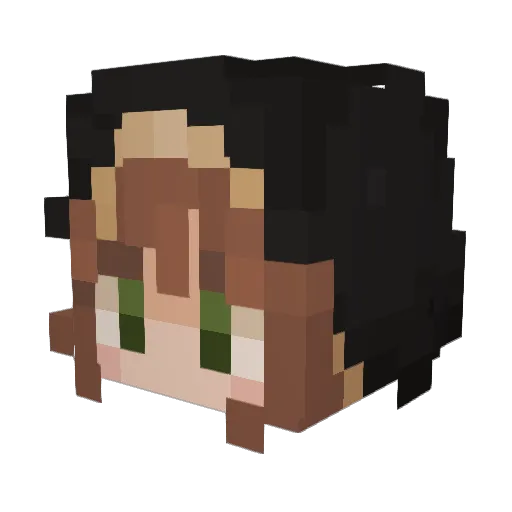 lauv_a Minecraft avatar head, 3D render