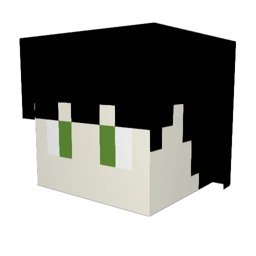 lauvcos Minecraft avatar head, 3D render
