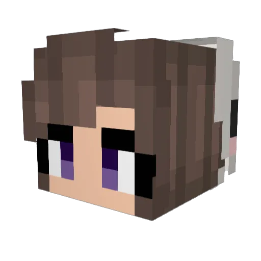 lauvene Minecraft avatar head, 3D render