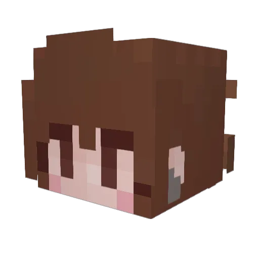 lauzia Minecraft avatar head, 3D render