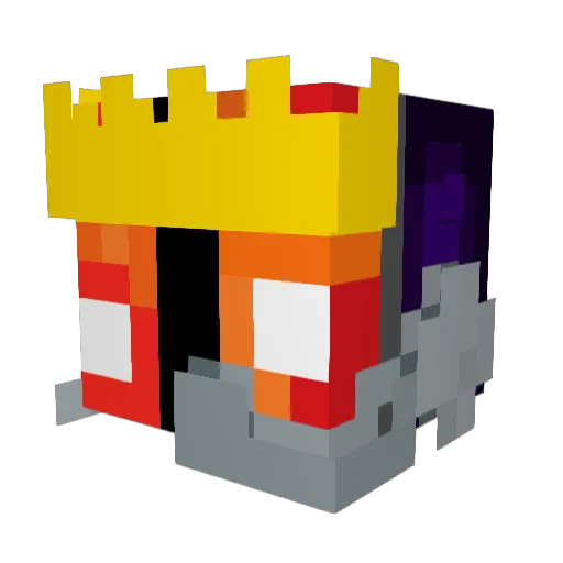 lava777 Minecraft avatar head, 3D render