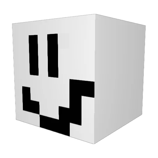 lava_dummy Minecraft avatar head, 3D render