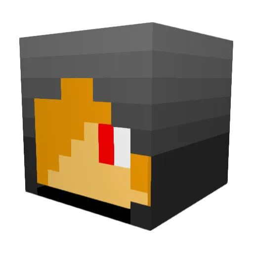 lavaarmy Minecraft avatar head, 3D render