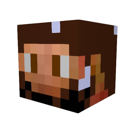lavaholiday Minecraft avatar head, 3D render