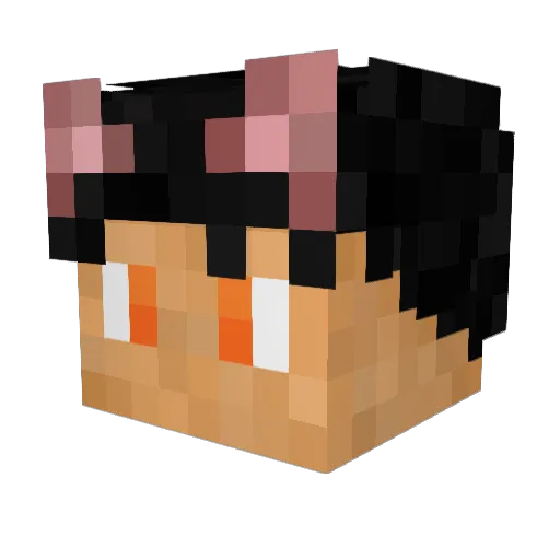lavalaph Minecraft avatar head, 3D render