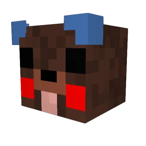 lavamiles Minecraft avatar head, 3D render