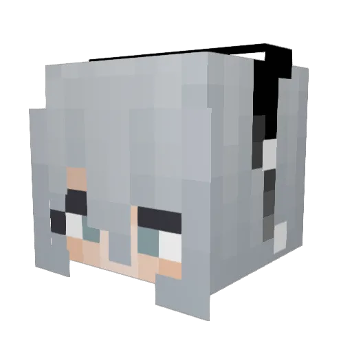lavanderpetals Minecraft avatar head, 3D render