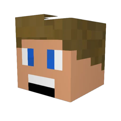 lavapammerHDLP Minecraft avatar head, 3D render