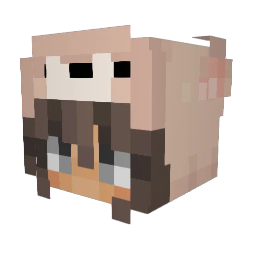 lavaz001 Minecraft avatar head, 3D render