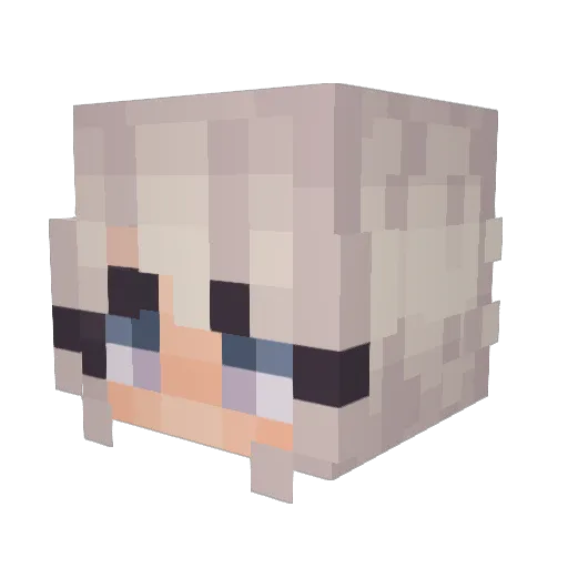 lavelleey Minecraft avatar head, 3D render