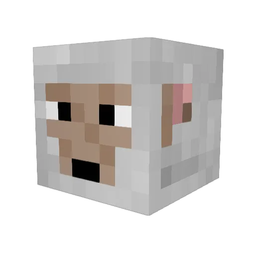 lavendarbay Minecraft avatar head, 3D render