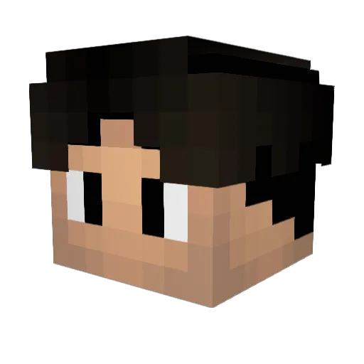 lavender_boy Minecraft avatar head, 3D render