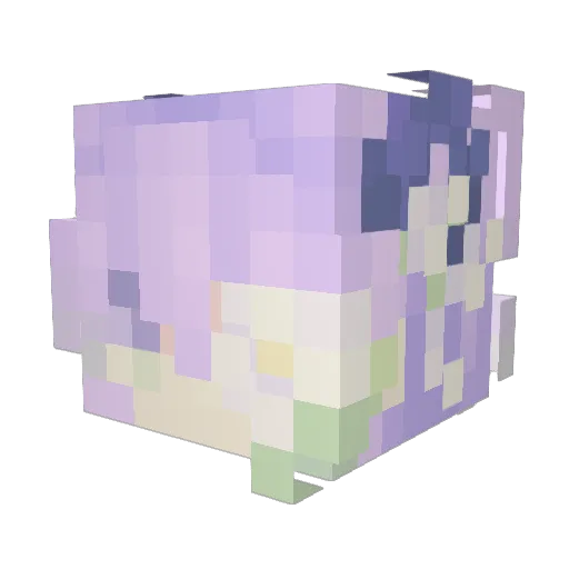 lavenderrrr_ Minecraft avatar head, 3D render
