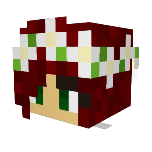 lavendersummer Minecraft avatar head, 3D render