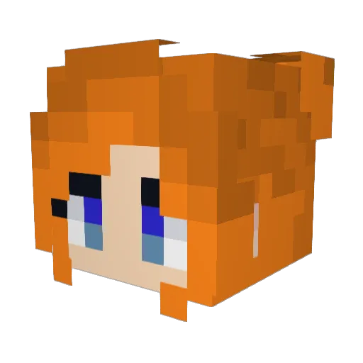 lavikara Minecraft avatar head, 3D render