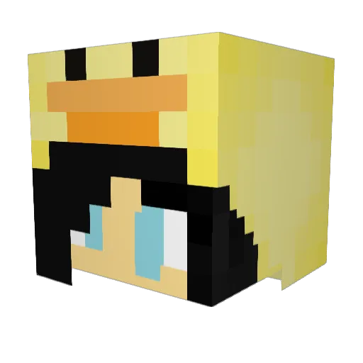 lavistyle Minecraft avatar head, 3D render