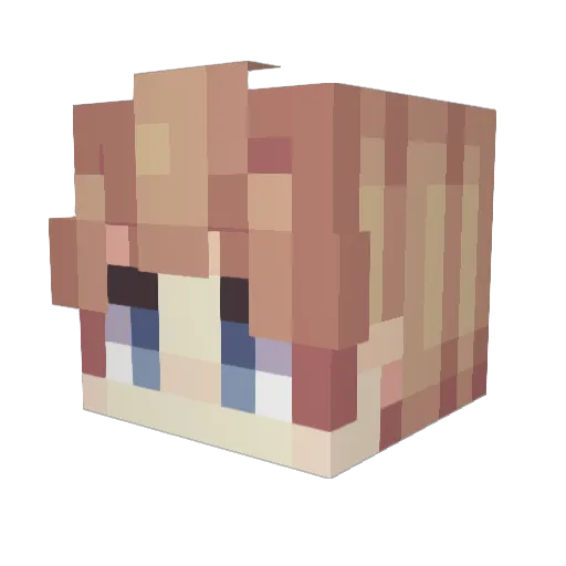 lavmade_ Minecraft avatar head, 3D render