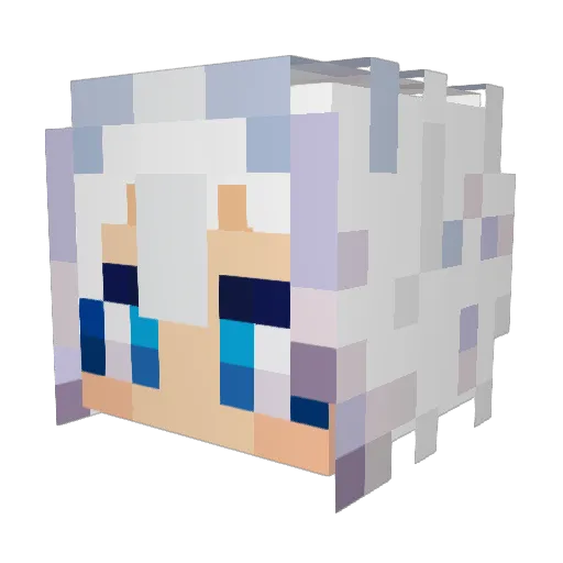 lavstten Minecraft avatar head, 3D render