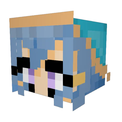 lavvyboo Minecraft avatar head, 3D render