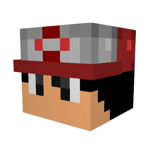 lawjake Minecraft avatar head, 3D render