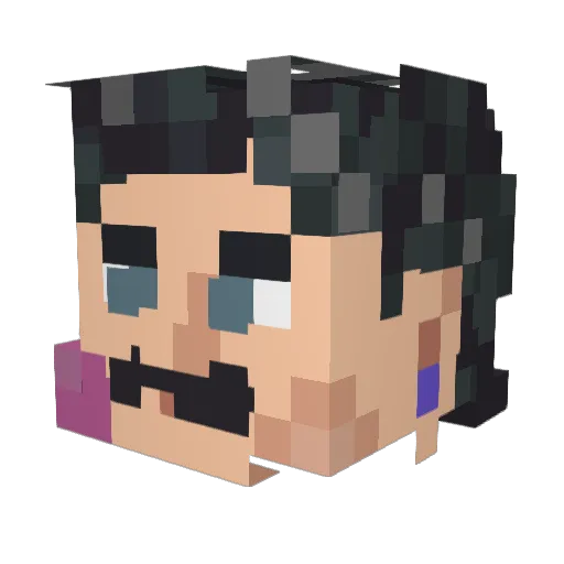 lawlessaviary Minecraft avatar head, 3D render