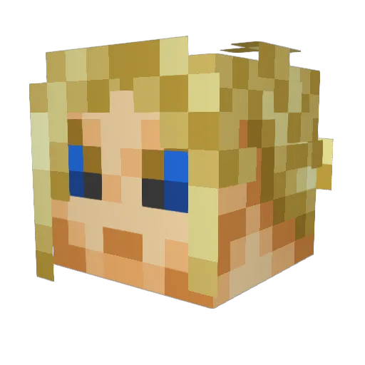 lawman345 Minecraft avatar head, 3D render