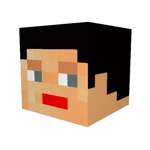 lawncigar Minecraft avatar head, 3D render