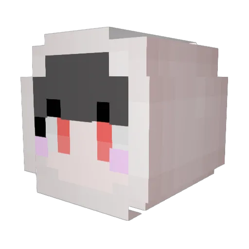 lawngold Minecraft avatar head, 3D render