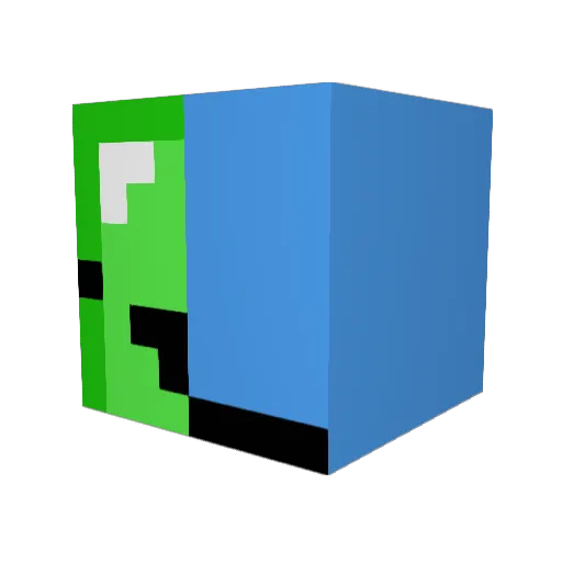 lawofeffect Minecraft avatar head, 3D render