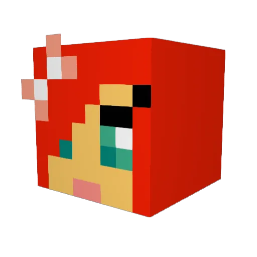 lawoman00 Minecraft avatar head, 3D render