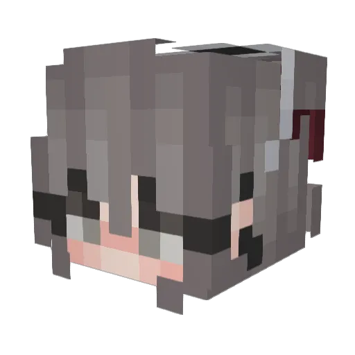 lawrenceg_06 Minecraft avatar head, 3D render