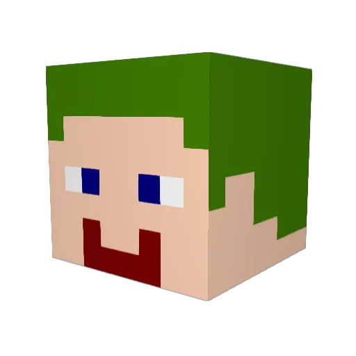 lawrie05 Minecraft avatar head, 3D render