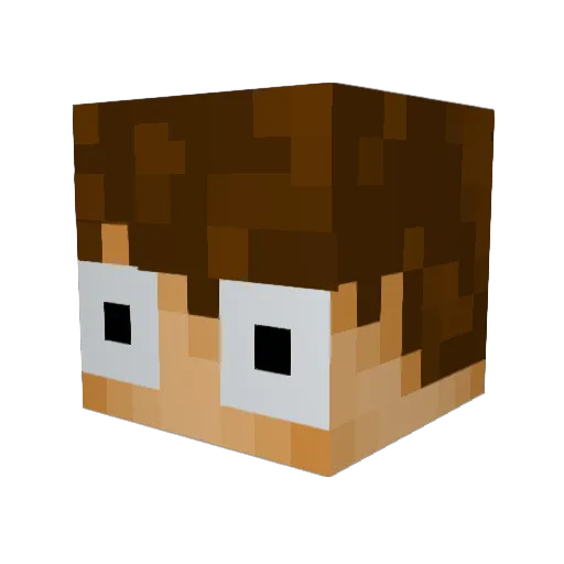 lawsxd Minecraft avatar head, 3D render