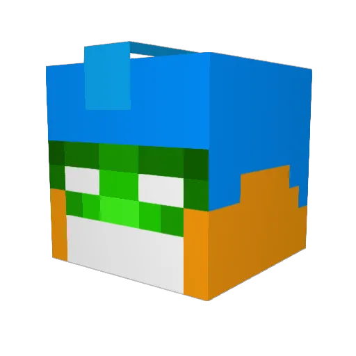 laxcaptin Minecraft avatar head, 3D render