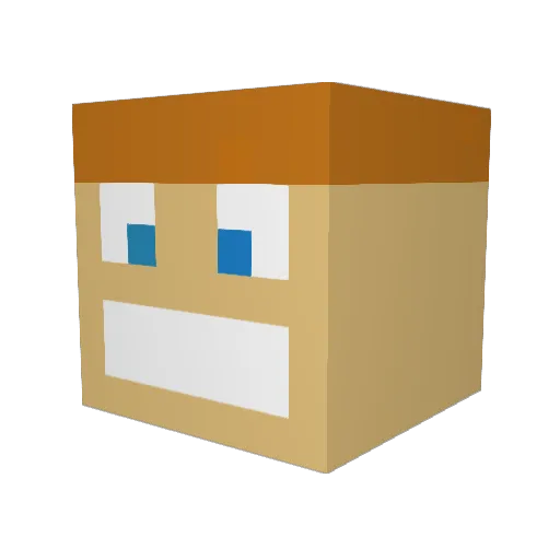laxdrednaught Minecraft avatar head, 3D render