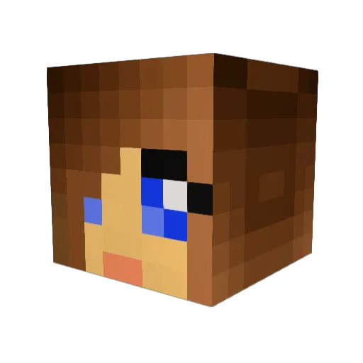 lay128 Minecraft avatar head, 3D render