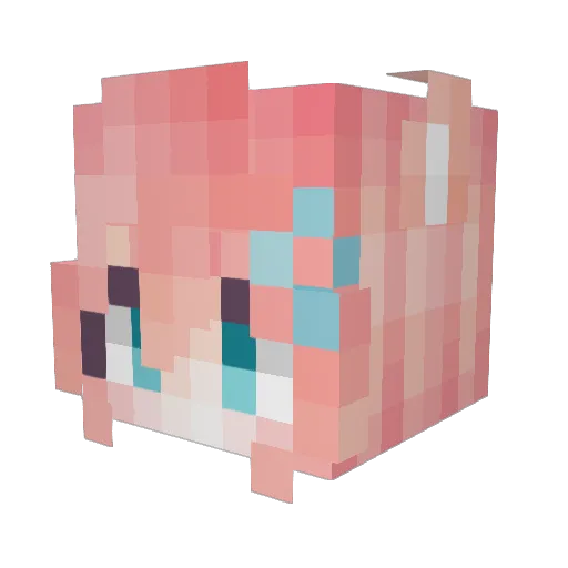 lay1827 Minecraft avatar head, 3D render