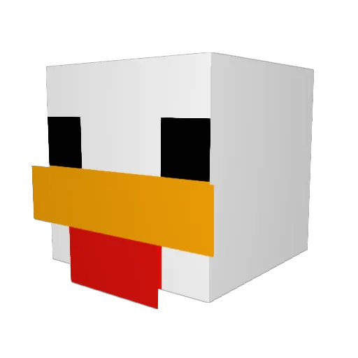 layeredmeat255 Minecraft avatar head, 3D render