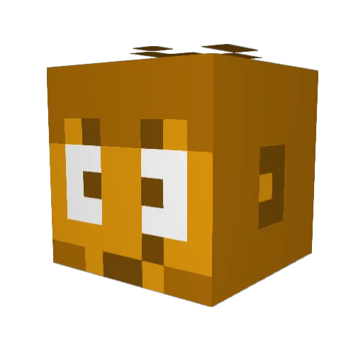 layick Minecraft avatar head, 3D render