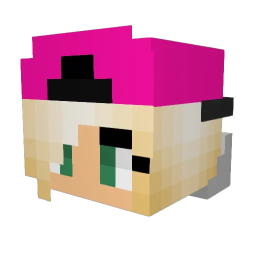 layla888 Minecraft avatar head, 3D render