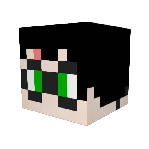 layla_ Minecraft avatar head, 3D render