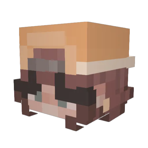 laylahaha Minecraft avatar head, 3D render