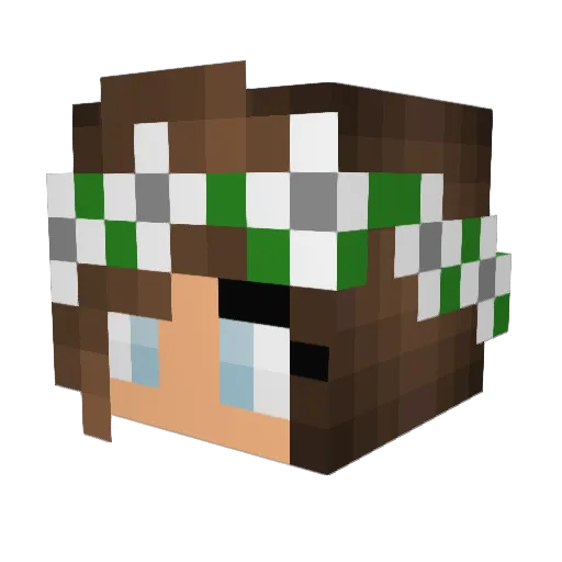 laylaneuman Minecraft avatar head, 3D render