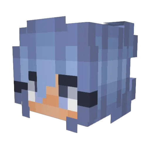 laylapanda Minecraft avatar head, 3D render