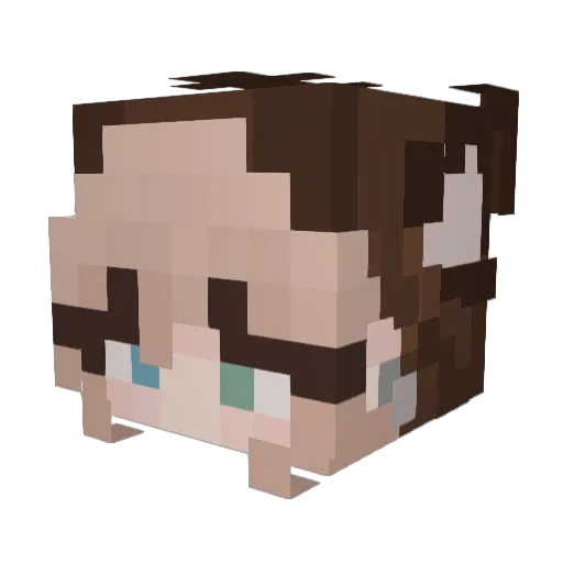 laylaraptor Minecraft avatar head, 3D render