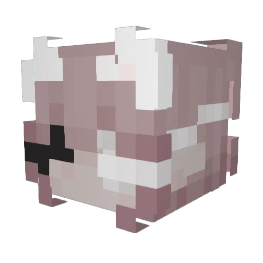 layniee Minecraft avatar head, 3D render