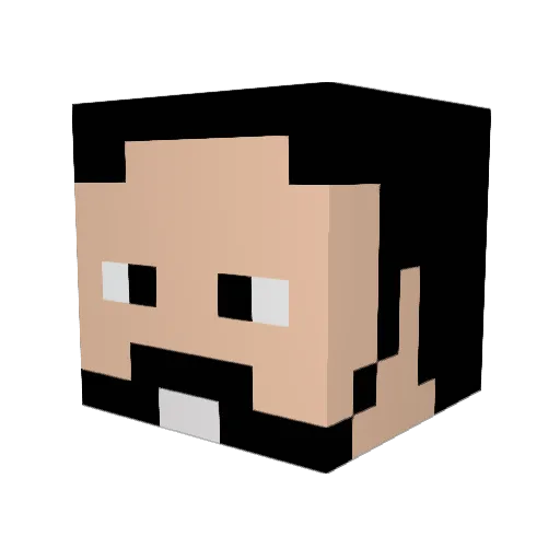 laynipic Minecraft avatar head, 3D render