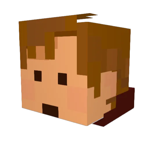 laytonpuzzle37 Minecraft avatar head, 3D render