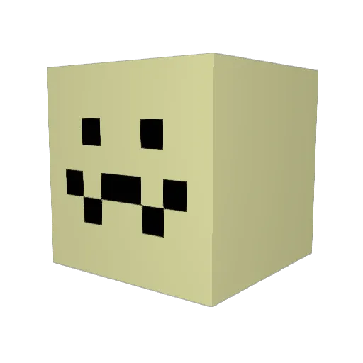 lazamnedde Minecraft avatar head, 3D render